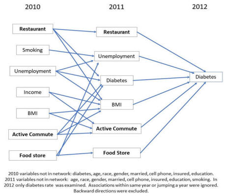 Network Model of food access and diabetes