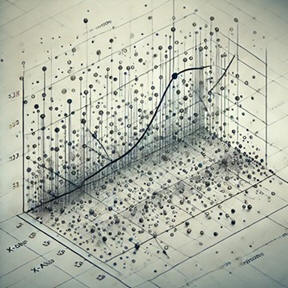 Regression multidimensional scaterplot with regression line